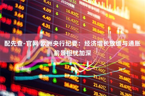 配先查-官网 欧洲央行纪要：经济增长放缓与通胀前景担忧加深